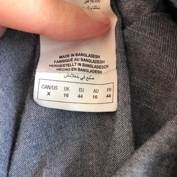 WOMEN’S denim embroidered button down - Picture 8 of 10